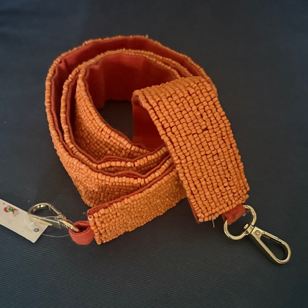 Orange Textured Women's Belt
